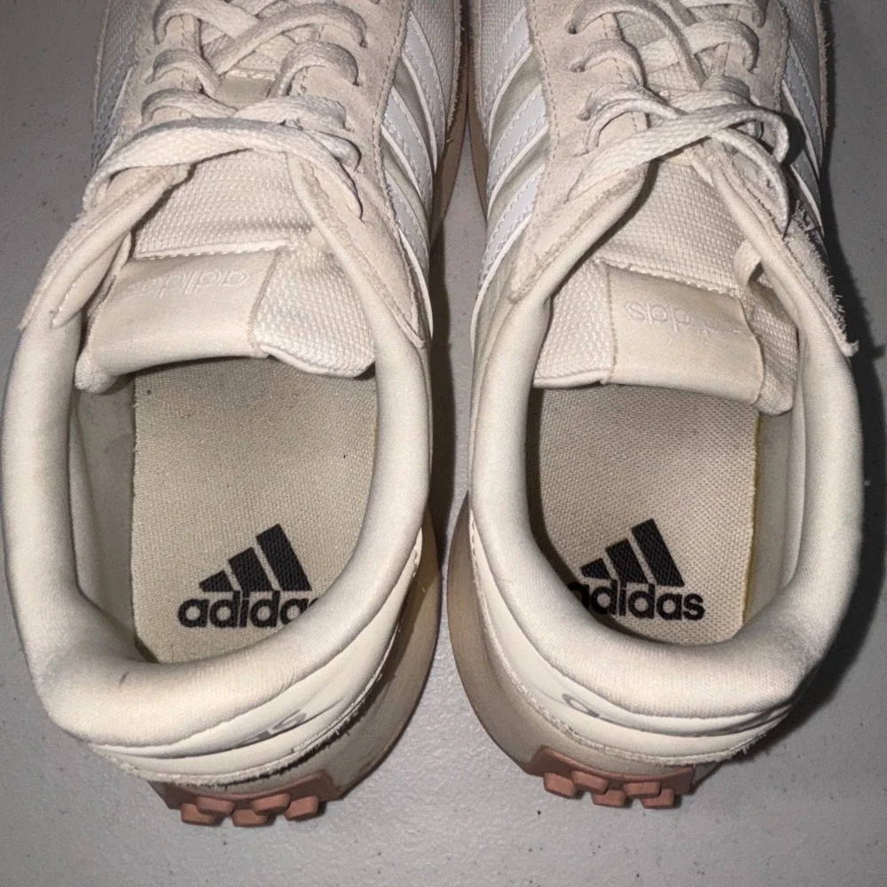 Adidas Retro Running Style‎ Sneakers Cream White Casual Athleisure Men Size